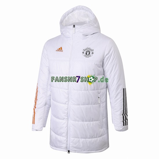Manchester United Herren Daunenjacke Weiß
