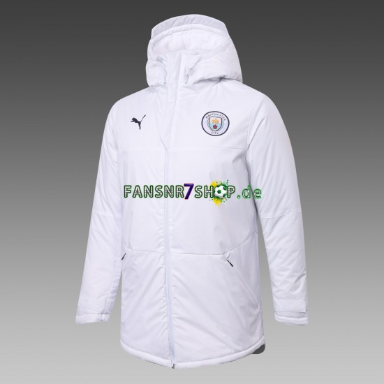 Manchester City Herren Trainings Regenjacke Weiß