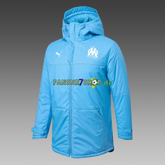 Olympique Marseille Herren Trainings Regenjacke Blau