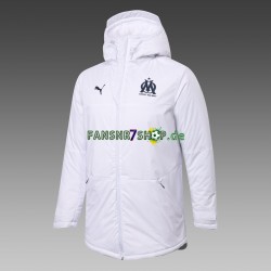 Olympique Marseille Herren Trainings Regenjacke Weiß