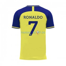 fußball trikot Al-Nassr Ronaldo 7 Herren Heim 2022-2023 Kurzarm