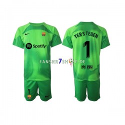 FC Barcelona fußball trikot Ter Stegen 1 Torhüter Kinder Heim 2022-2023 Kurzarm