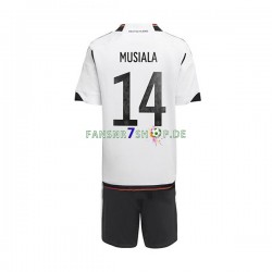 Deutschland fußball trikot WM 2022 Musiala 14 Kinder Heim Kurzarm