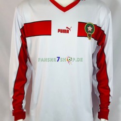 Marokko fußball trikot 1998 Herren Auswärts Retro Langarm