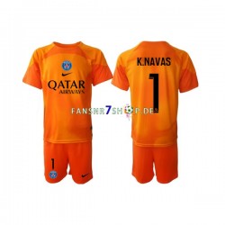 Paris Saint-Germain fußball trikot Keylor Navas 1 Torhüter Kinder Auswärts 2022-2023 Kurzarm