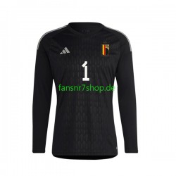 Belgien fußball trikot Courtois 1 Torhüter Herren Auswärts 2022 Langarm