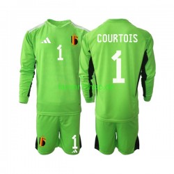Belgien fußball trikot Courtois 1 Torhüter Kinder Heim 2021-2022 Langarm