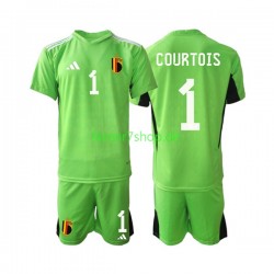 Belgien fußball trikot Courtois 1 Torhüter Kinder Heim 2021-2022 Kurzarm