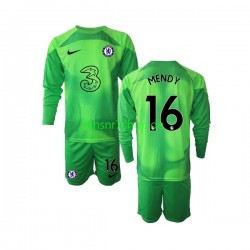 Chelsea fußball trikot Edouard Mendy 16 Torhüter Kinder Ausweich 2022-2023 Langarm Chelsea fußball trikot Edouard Mendy 16 Torhüter Kinder Ausweich 2022-2023 Langarm