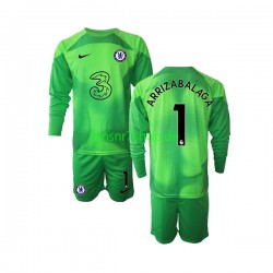 Chelsea fußball trikot Kepa Arrizabalaga 1 Torhüter Kinder Ausweich 2022-2023 Langarm