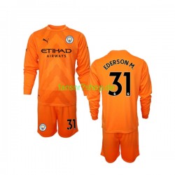 Manchester City fußball trikot Ederson M 31 Torhüter Kinder Ausweich 2022-2023 Langarm