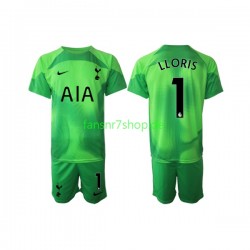 Tottenham Hotspur fußball trikot Hugo Lloris 1 Torhüter Kinder Auswärts 2022-2023 Kurzarm