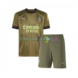AC Mailand fußball trikot Kinder Ausweich 2022-2023 Kurzarm