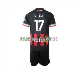 AC Mailand fußball trikot Rafael Leao 17 Kinder Heim 2022-2023 Kurzarm