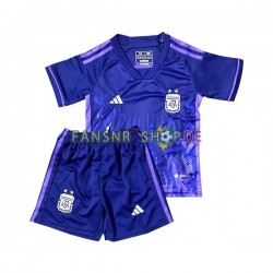 Argentinien fußball trikot WM 2022 Kinder Auswärts Kurzarm