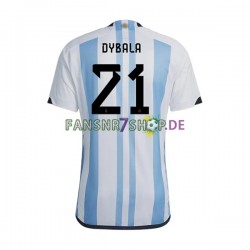 Argentinien fußball trikot WM 2022 Dybala 21 Herren Heim Kurzarm