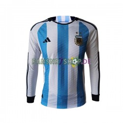 Argentinien fußball trikot WM 2022 Herren Heim Langarm