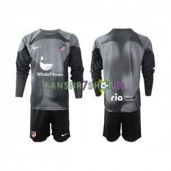 Atlético Madrid fußball trikot Torhüter Kinder Auswärts 2022-2023 Langarm