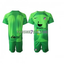 Atlético Madrid fußball trikot Torhüter Kinder Heim 2022-2023 Kurzarm