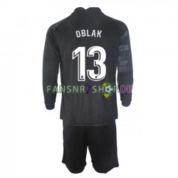 Atlético Madrid fußball trikot Jan Oblak 13 Torhüter Kinder Auswärts 2021-2022 Langarm