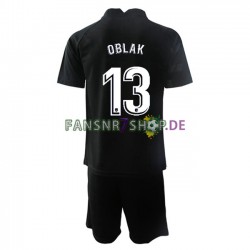 Atlético Madrid fußball trikot Jan Oblak 13 Torhüter Kinder Auswärts 2021-2022 Kurzarm