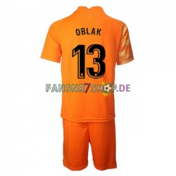Atlético Madrid fußball trikot Jan Oblak 13 Torhüter Kinder Heim 2021-2022 Kurzarm
