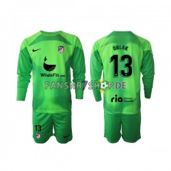 Atlético Madrid fußball trikot Jan Oblak 13 Torhüter Kinder Heim 2022-2023 Langarm