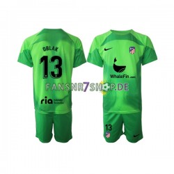 Atlético Madrid fußball trikot Jan Oblak 13 Torhüter Kinder Heim 2022-2023 Kurzarm
