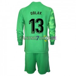 Atlético Madrid fußball trikot Jan Oblak 13 Torhüter Kinder Ausweich 2021-2022 Langarm