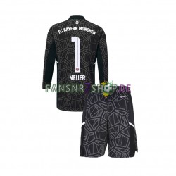 FC Bayern München fußball trikot Manuel Neuer 1 Torhüter Kinder Auswärts 2022-2023 Langarm