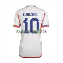 Belgien fußball trikot WM 2022 Eden Hazard 10 Herren Auswärts Kurzarm