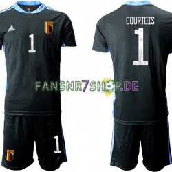 Belgien fußball trikot Thibaut Courtois 1 Euro 2020 Torhüter Kinder Heim Kurzarm