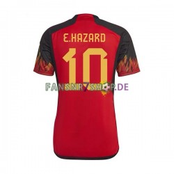 Belgien fußball trikot WM 2022 Hazard 10 Herren Heim Kurzarm
