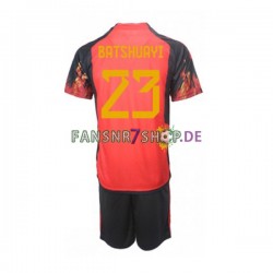 Belgien fußball trikot WM 2022 Michy Batshuayi 23 Kinder Heim Kurzarm