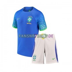 Brasilien fußball trikot WM 2022 Kinder Auswärts Kurzarm Brasilien fußball trikot WM 2022 Kinder Auswärts Kurzarm