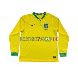 Brasilien fußball trikot WM 2022 Herren Heim Langarm Brasilien fußball trikot WM 2022 Herren Heim Langarm