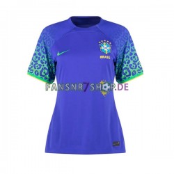 Brasilien fußball trikot WM 2022 Dame Auswärts Kurzarm Brasilien fußball trikot WM 2022 Dame Auswärts Kurzarm