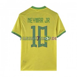 Brasilien fußball trikot WM 2022 Neymar JR 10 Herren Heim Kurzarm