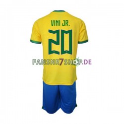Brasilien fußball trikot WM 2022 Vinicius Junior 20 Kinder Heim Kurzarm