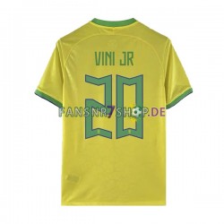 Brasilien fußball trikot WM 2022 Vinicius Junior 20 Herren Heim Kurzarm