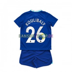 Chelsea fußball trikot Kalidou Koulibaly 26 Kinder Heim 2022-2023 Kurzarm