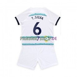 Chelsea fußball trikot T. Silva 6 Kinder Auswärts 2022-2023 Kurzarm Chelsea fußball trikot T. Silva 6 Kinder Auswärts 2022-2023 Kurzarm
