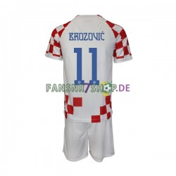 Kroatien fußball trikot WM 2022 Brozovic 11 Kinder Heim Kurzarm