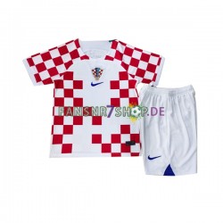 Kroatien fußball trikot WM 2022 Kinder Heim Kurzarm