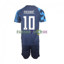 Kroatien fußball trikot WM 2022 Modrić 10 Kinder Auswärts Kurzarm