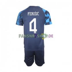 Kroatien fußball trikot WM 2022 Perisic 4 Kinder Auswärts Kurzarm
