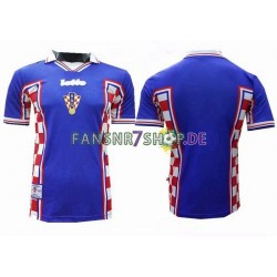 Kroatien fußball trikot Retro 1998 Herren Auswärts Kurzarm