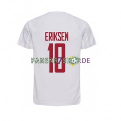 Dänemark fußball trikot WM 2022 Christian Eriksen 10 Herren Auswärts Kurzarm