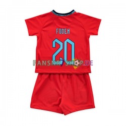 England fußball trikot WM 2022 Foden 20 Kinder Auswärts Kurzarm