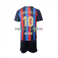 FC Barcelona fußball trikot Ansu Fati 10 Kinder Heim 2022-2023 Kurzarm